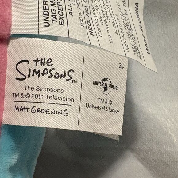 Simpsons Pillow Pink/Blue 20 Inch Plush - Picture 4 of 4